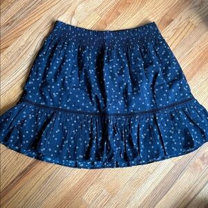 Madewell small Blue and White flower Skirt